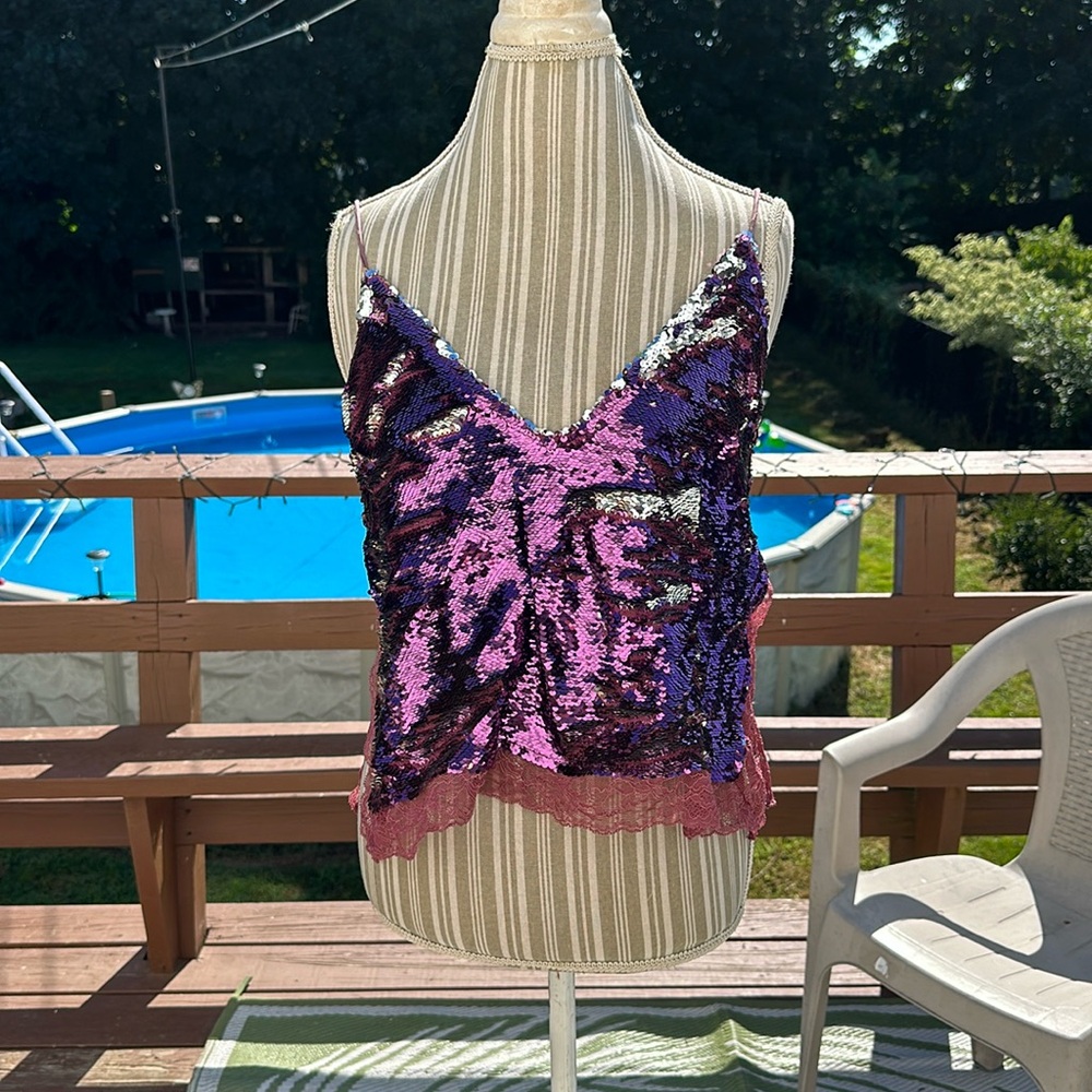 Free people mermaid sequin top
